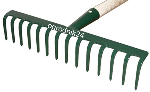 Przejdź do produktu KARD 19 Grabie belka płaska 16-zębne oprawione