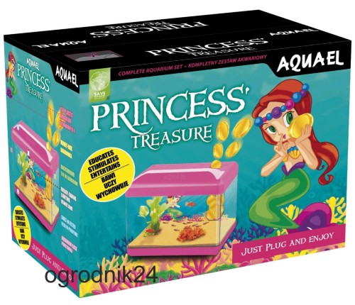 Przejdź do produktu AQUAEL AKWARIUM PRINCESS + SKARBONKA DZIECI 15L W-WA