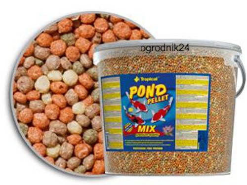 Przejdź do produktu TROPICAL POND PELLET MIX SIZ M 5L  POKARM DLA RYB OCZKA WODNE    