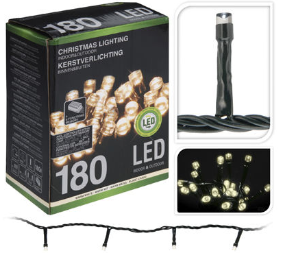 Przejdź do produktu Lampki choinkowe 180 LED białe ciepłe 8 funkcji 976254