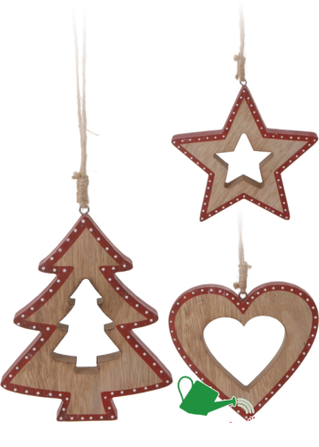 Przejdź do produktu Ozdoba drewniana wisząca na choinkę 394232 
