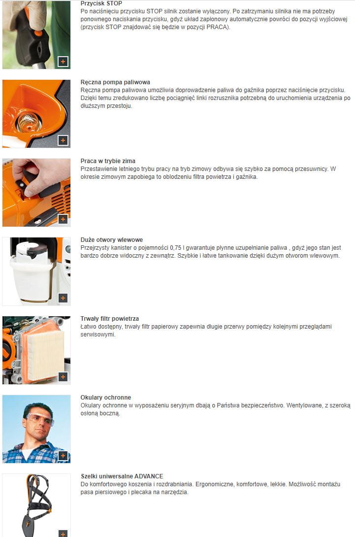 kosa-spalinowa-stihl-fs-361-wyposazenie