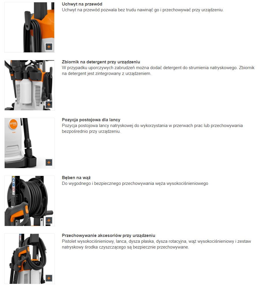 myjka-stihl-re-100-plus-control-wyposazenie